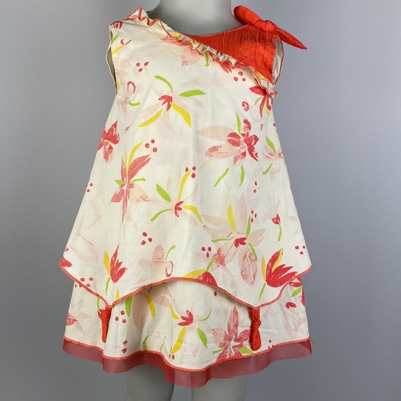 Peluche & Tartine Floral Layered Dress 24 Months - Picture 8 of 9
